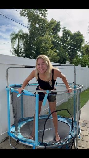 Peeing While Jumping on the Trampoline