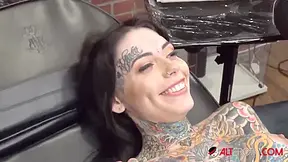 Gets A New Fancy Tattoo With Adriana Lynn