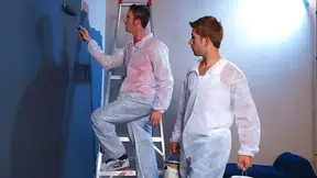 Painters Danny Brooks and Jake Austin fuck instead of working