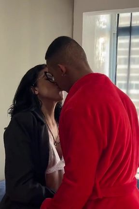 Naughty Neighbor Came Running Home Asking to Take a Shower. I Let Her in and Gave the Slut a Milk Bath