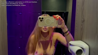 Maeva Sinaloa - New Year's in a libertine club, I suck and fuck with strangers in a glory hole