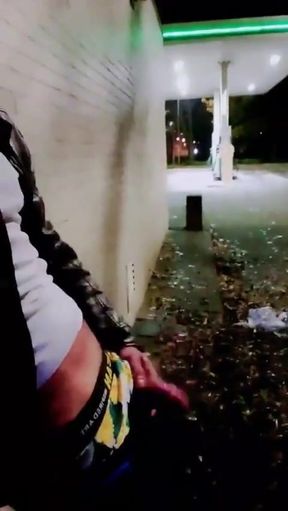 Slutboyben Cam4 Brainfukked Outdoor Pig II Gas Station Cumshot