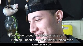 Thin fit latin boyz have with no condoms sex