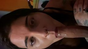 This trans girl has the best blowjob