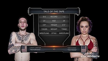 Tori Avano vs Cody Carter Mixed Wrestling