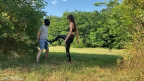 Outdoor Ballbusting