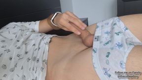 Teenager With Big Cock Makes Massive Load