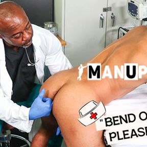 Doctor Aaron Trainer Performs Prostate Exam on Ant Vega for ManUpFilms