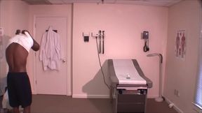 Straight Hunk Gets Prostate Exam From Doctor In Medical Clinic Visit