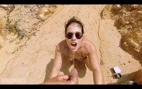 Swallowing Piss and Face Fucked at Nude Beach