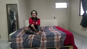 Gótica Exótica Tatuada Gostosa Da um chá de Buceta No Pau Grande e Grosso
