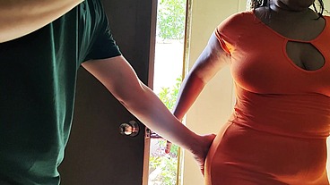 old mature woman fucking with a hidden fan without her husband finding out