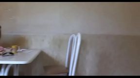 Teen deep throat oral job