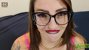 POV - Queria entrar para o porno e teve que provar minha rola preta arrombando CU da safada - Novinha safada, queria entrar para conteudo e testei a safada para ver se aguenta a rola BBC