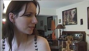 She catches him masturbating and then fucks him