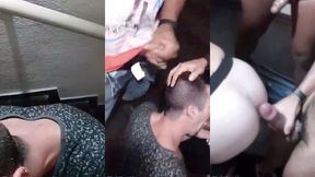 rico marlon e christian hupper no banheiro e na escada com o anonimo.