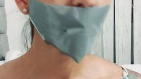 Close up duct tape bondage (part 1)