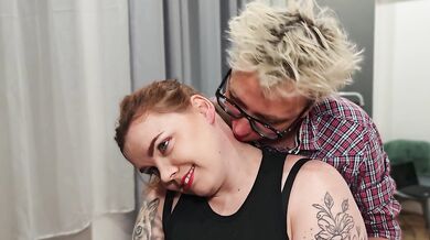 Romantic couple undresses slowly then sucks and fucks each other