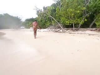 SEXY SEX ON A NUDIST BEACH!! - MELANI LATIN CHICK