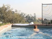 GayRoom Hot guys wet from pool and from fucking hard