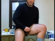 (Fan Club Preview) Bathroom Floor Dick and Ass Play