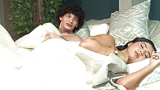 Stepson fulfills his fantasy after hotel mistakenly assigns him a room with his stepmother