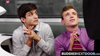Office Mates Seduced By Their Boss' Big Dick In The Break Room