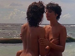 Beautiful brunette amateur sucks fucks at beach