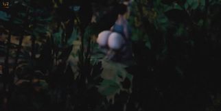 Bizzare! 3D Goblin Monsters Fucking Big Ass Female Lara Croft Outdoors