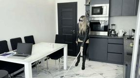 Blind Girl Black Leather Buttcrack Fight MP4 HD 720p