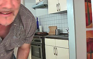 !!! bastard fucks dirty priscilla in the office kitchen