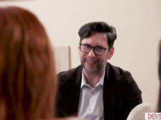 Lauren Phillips and her ex spouse are having trio with her stepdaughter Aubry Babcock. Aubry lastly realized that this babe likes the one and the other studs and honeys.