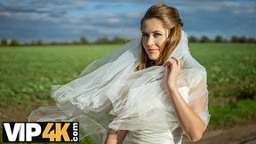 Hot blonde bride Diana Golden and her naughty girlfriends take turns getting fucked in car
