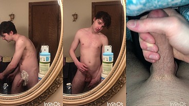 Niko Springs Has Sexy Shaving Session and Cums