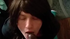 Massive strangers ebony schlong blown to completion!