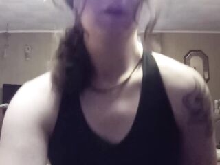 HOT TRANSGENDER WENCH MASTERBATES IN BRASSIERE AND BOOTY-RAMMING, EATS CUM