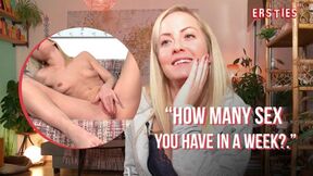 Ersties - Blonde Beauty Sicilia Strokes Her Shaved Twat