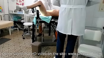 Orgasm for mature woman on gyno chair