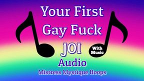 Your First Gay Fuck JOI Audio With Music - Get fucked by a man while on a club dance floor! - Make Me Bi, Bisexual Encouragement, Gay, Queer, Bi-Sexual with Mistress Mystique Hoops - MP4