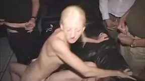 Cock Whore - Skinny Minnie Cock Smokin Whore Gangbaged By Nasty Porno Theater Penis!