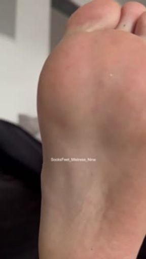 Are you ready for my sweaty nylon feet!.. If say clean my sole, then you have to do this too