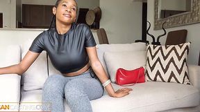 To Become a Model, a Sexy Fit Bosomy Ebony Babe Reveals Her Great Slutty Talents At the Fake Casting