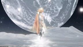 Angela Balzac Hentai Nude Dancing on the Moon Armored Girl 3D - RandomMMD - White Armor Color Edit Smixix