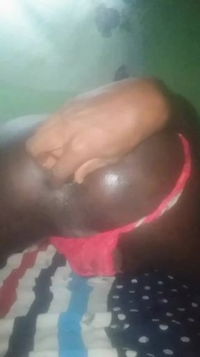 I love stroking my big black dick.