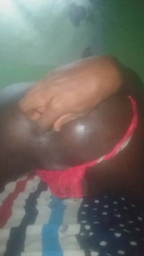I love stroking my big black dick.