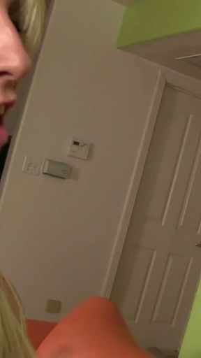 Big Booty, Big Boobs, Blonde BBW rides a huge fat white cock to get his thick warm cumshot on her tight wet pussy   Clip 2