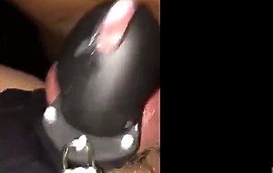 BBC fucking White Bottom & Cumming in Chastity