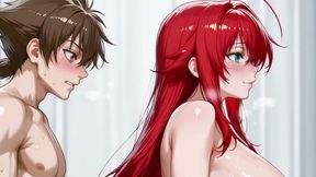 Akeno, Rias and Issei (ffm) Dxd