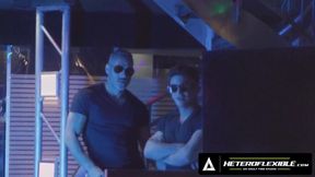 Hung Daddies Choke Femboy Stripper Gushing Cum On Stage Destroyed