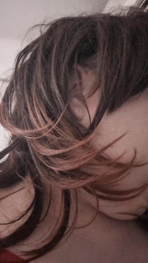 Caught walking her hotel and takes a huge cum load